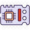 Circuit Board Microchip Microprocessor Icon