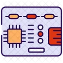 Circuit Board Microchip Microprocessor Icon