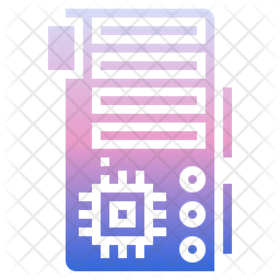 Circuit Board Icon - Download in Gradient Style