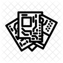 Circuit Boards Piles Icon