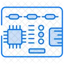 Circuit Board Microchip Microprocessor Icon