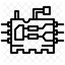 Circuit Board Microchip Chip Icon