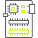 Microchip Microprocessor Chip Icon