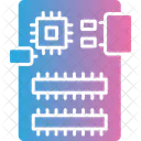Microchip Microprocessor Chip Icon