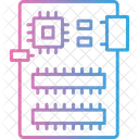 Microchip Microprocessor Chip Icon