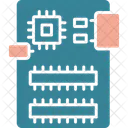Microchip Microprocessor Chip Icon