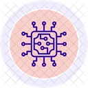 Circuit Line Icon Icon