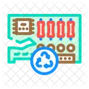 Circuit Carte Recyclage Icône