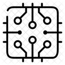 Chipset Circuito Inteligencia Artificial Icono