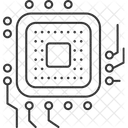 Circuito Semicondutor Semicondutor Circuito Ícone