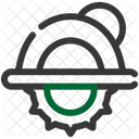 Circular Saw Cutting Icon