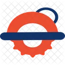 Circular Saw Cutting Icon
