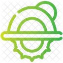 Circular Saw Cutting Icon
