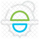 Circular Saw Cutting Icon