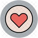 Circular Heart Valentine Icon