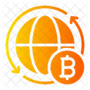 Circular Bitcoin Cryptocurrency Icon