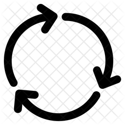 Circular Arrow Icon of Line style - Available in SVG, PNG, EPS, AI