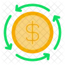 Circular Economy Lifecycle Money Icon