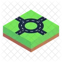 Circular Intersection  Icon