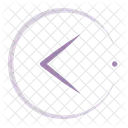 Circular Left Chevron Chevron Circle Arrow Icon