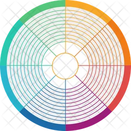 Circular multicolor spectrum  Icon