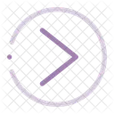 Circular Right Chevron  Symbol