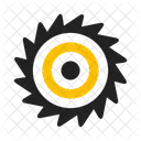 Circular Saw Cutting Icon