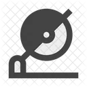 Circular Saw Cutting C Icon