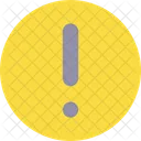 Circular shaped exclamation mark  Icon