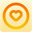 Corazon circulo  Icono