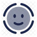 Círculo de escaneo facial  Icono