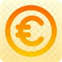 Euro Circulo Dinheiro Euro Moeda Ícone