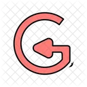Flecha Circular Hacia La Izquierda Flecha Direccional Flecha De Navegacion Icono