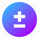 Circulo Mas Menos Icon