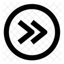 Círculo para frente  Icon