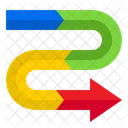 Processo de seta circular  Ícone