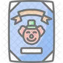 Circus Cards Joker Icon Icon