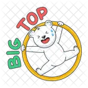 Circus Animal Big Top Circus Bear Icon