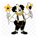 Circus Clown Jester Performer Icon