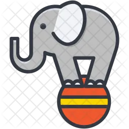 Circus Elephant  Icon