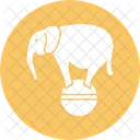 Animal Ball Circus Elephant Icon