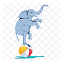 Circus Elephant Circus Animal Circus Show 아이콘
