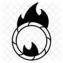 Circus fire hoop  Icon