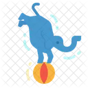 Elephant Ball Circus Icon