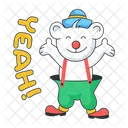 Clown Bear Circus Clown Circus Jester Icon
