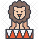 Circus Lion Animal Icon