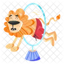 Circus Lion Lion Tricks Lion Show Icon