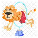 Circus Lion Lion Tricks Lion Show Icône