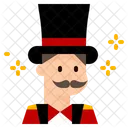 Circus Man Entertainer Show Magician Icon