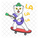 Guitar Player Circus Musician Musician Bear Icon